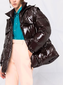 Shiny Quilted Bomber: image 1