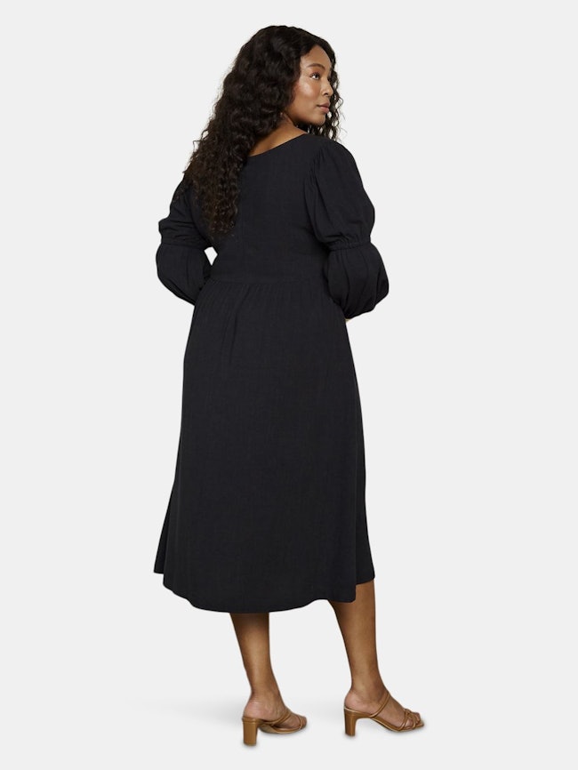 Linen Doreen Dress - Plus Size: additional image