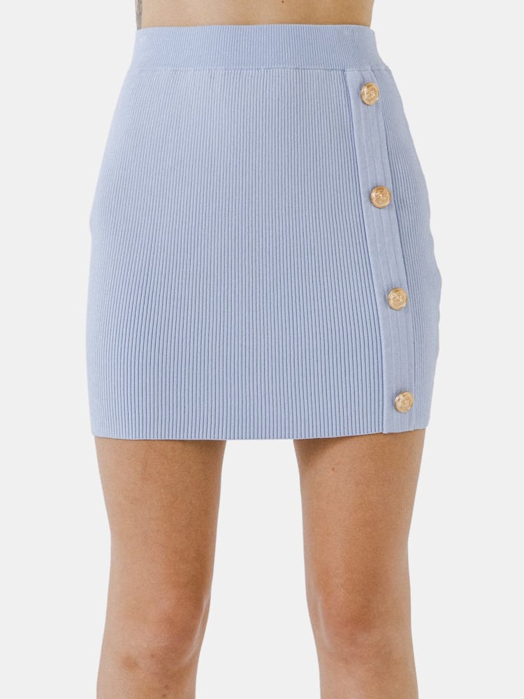 Ribbed Mini Skirt: additional image