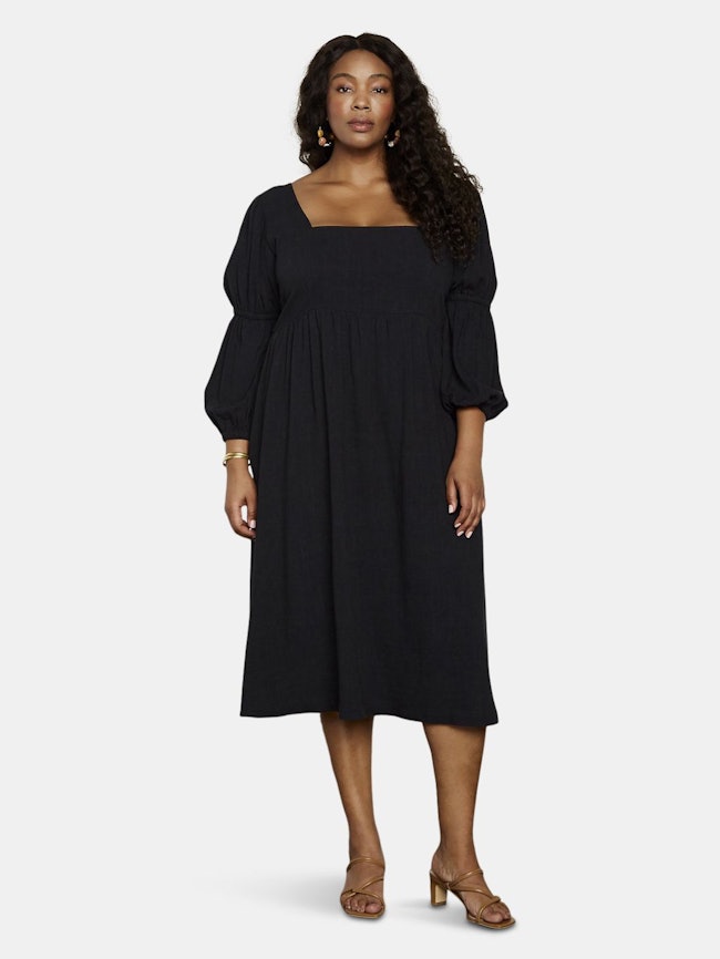 Linen Doreen Dress - Plus Size: image 1