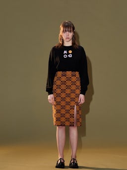 Icon Knit Skirt - Brown: additional image
