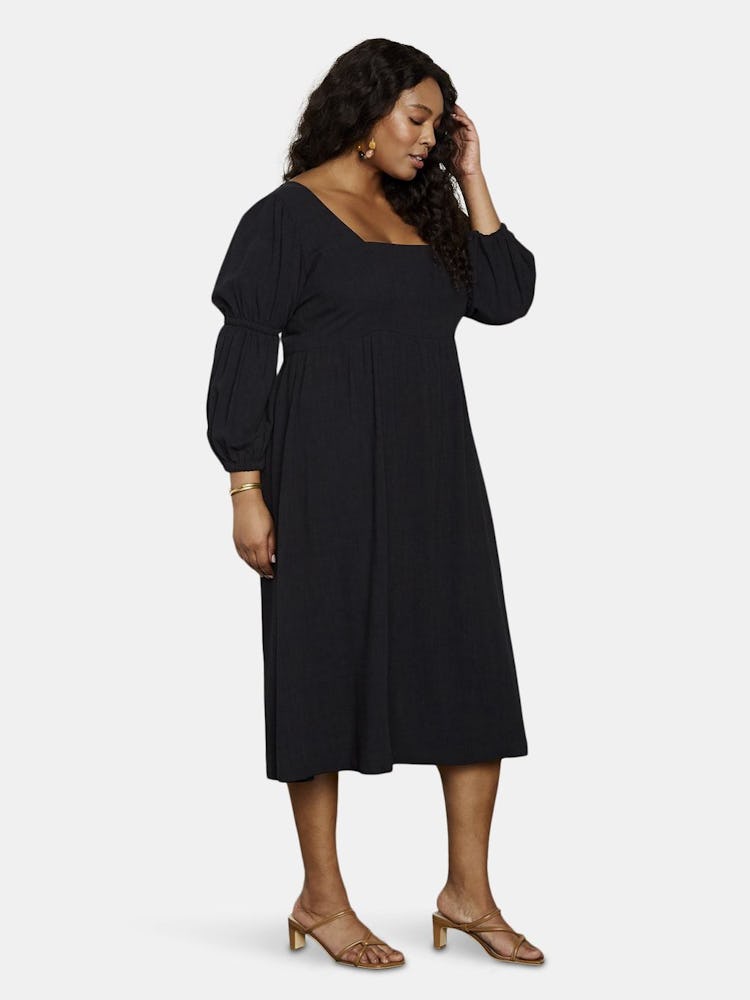 Linen Doreen Dress - Plus Size: additional image