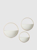 Bowl-Like Wall Planters, Set Of 3: image 1