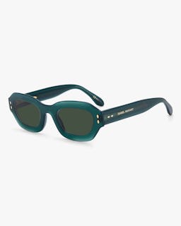 Green Geometric Sunglasses: additional image