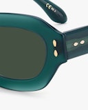 Green Geometric Sunglasses: additional image