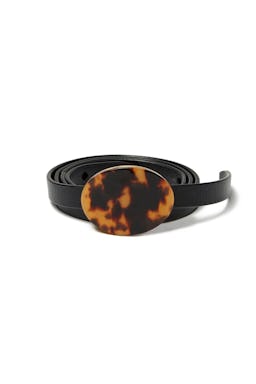 Orbit Belt in Black and Tortoise: image 1