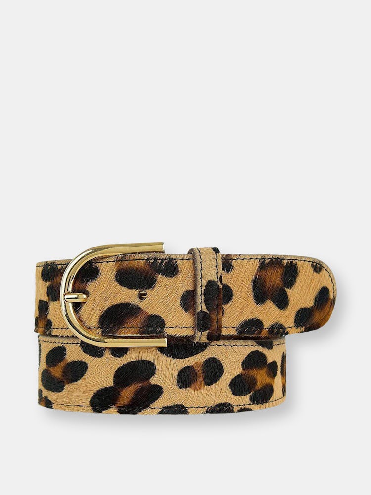 40602 Diane | Leopard Calf Hair Belt: image 1