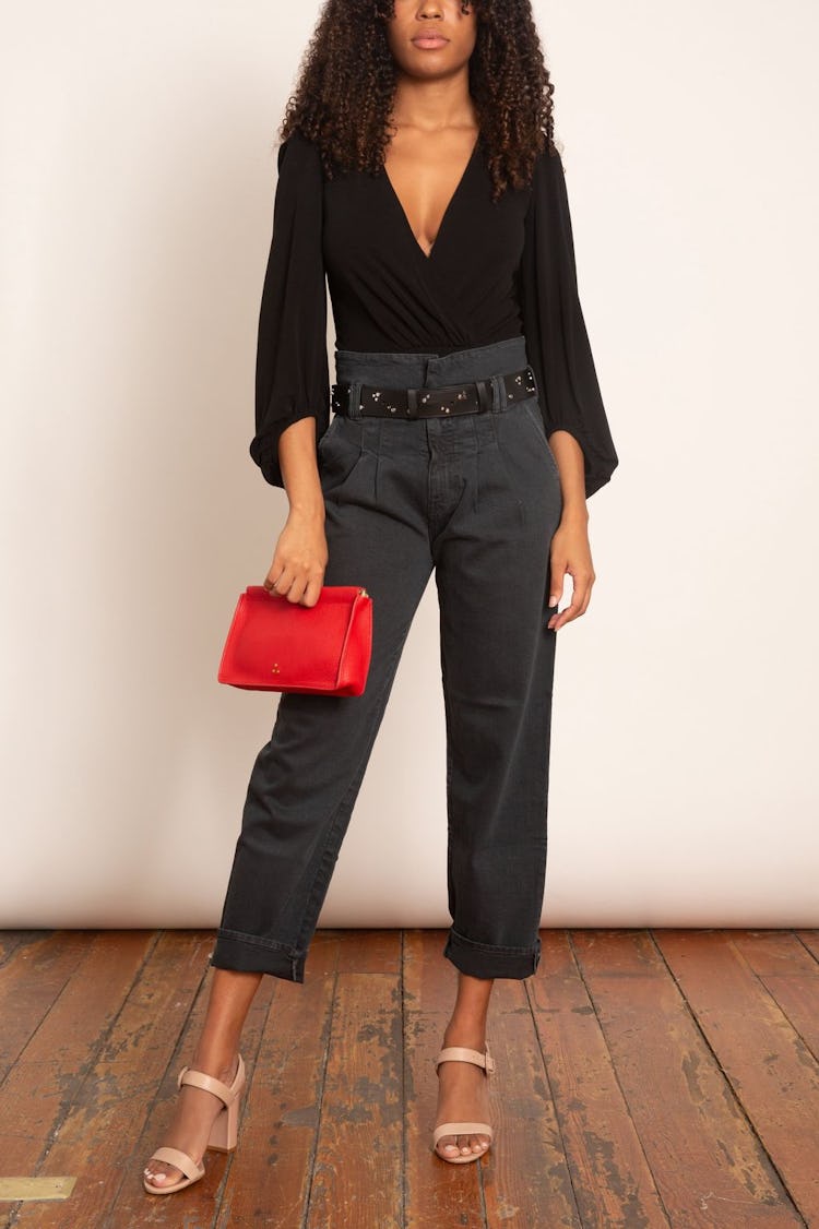 Studded Belt in Black: image 1