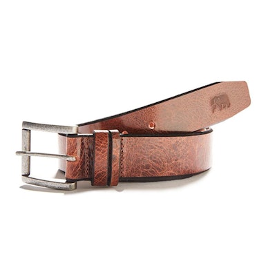 Vintage Glazed Leather Belt: image 1
