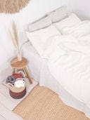 Linen duvet cover in White: image 1