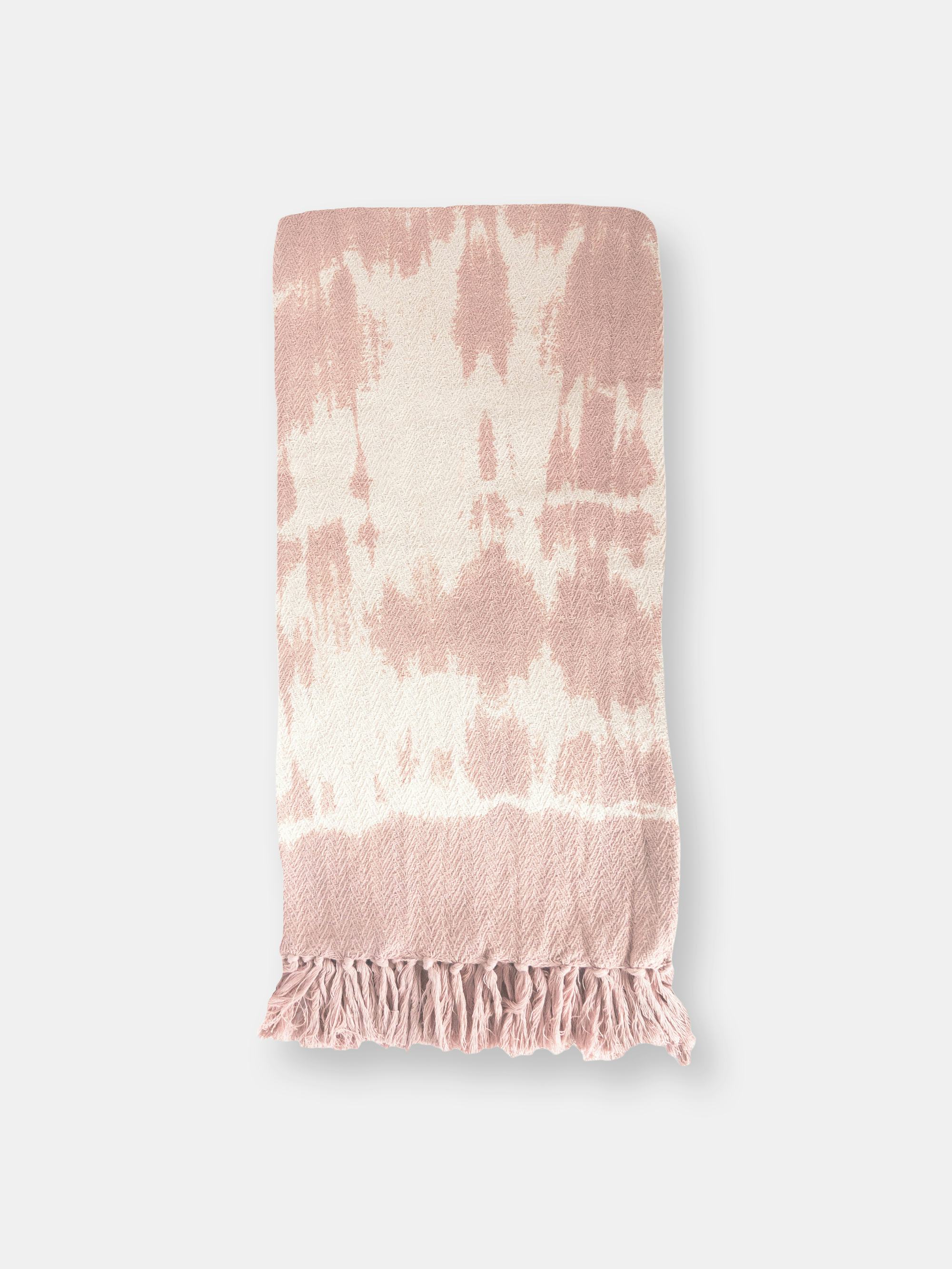 Pink Tie Dye Throw Blanket: image 1