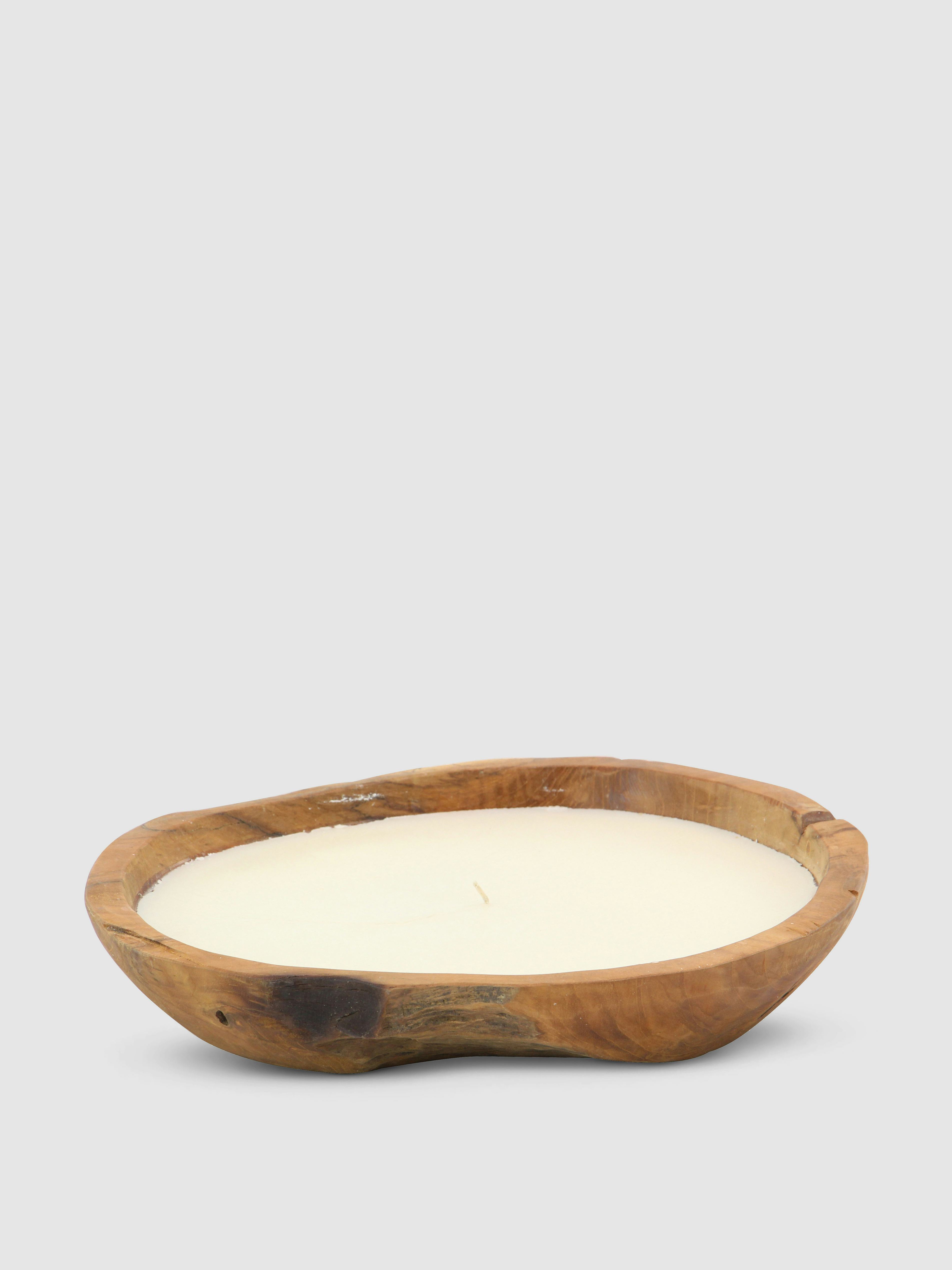 Teak Candle Bowl: image 1