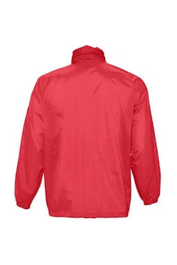 SOLS Unisex Surf Windbreaker Lightweight Jacket (Red): additional image