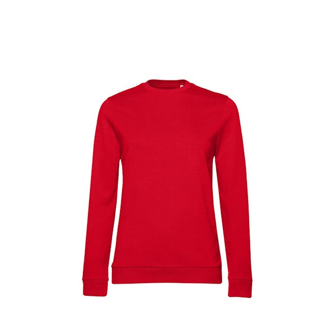 B&C Womens/Ladies Set-in Sweatshirt (Red): image 1