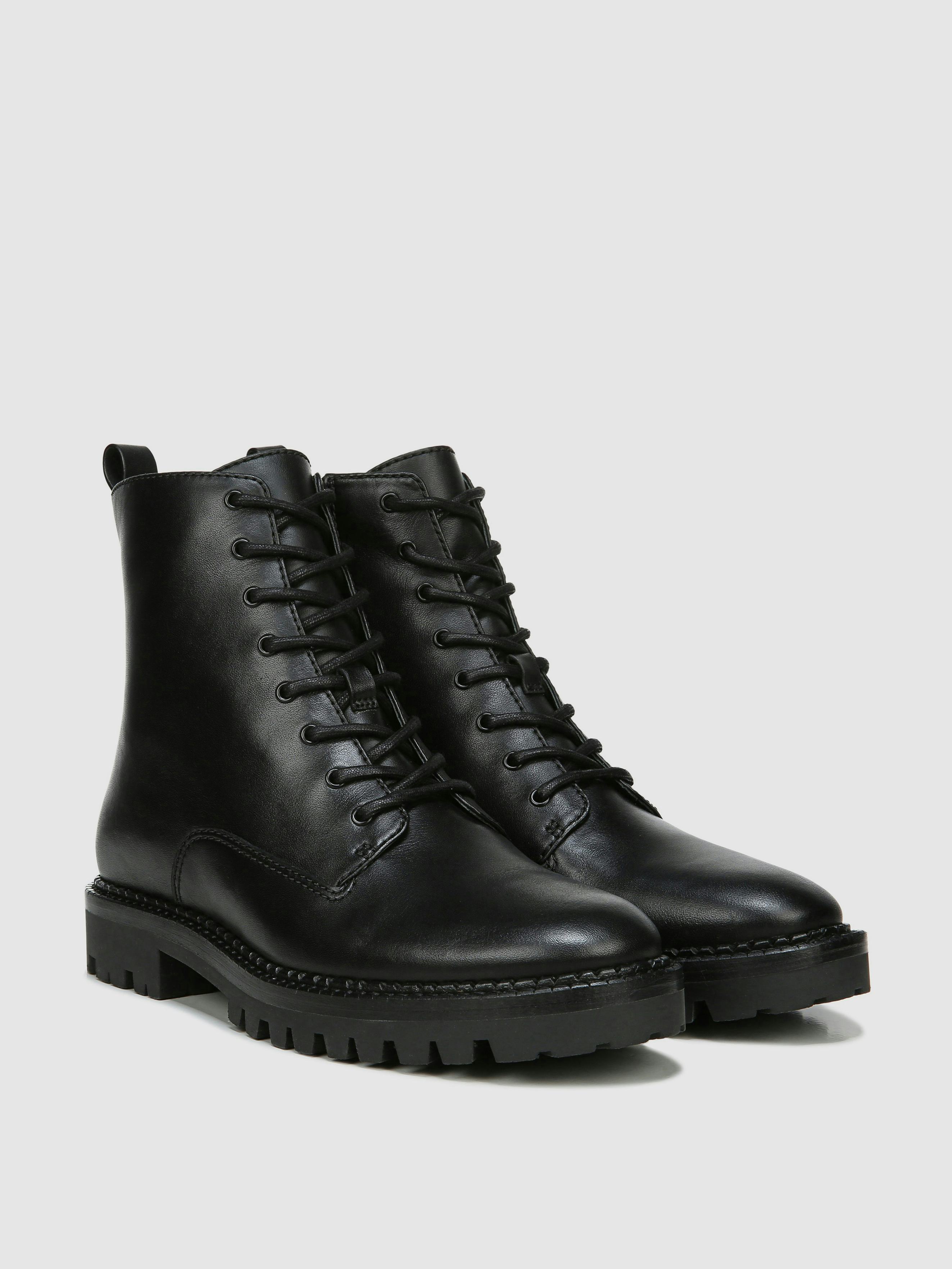 Cabria Lug-Sole Suede Combat Boot: image 1