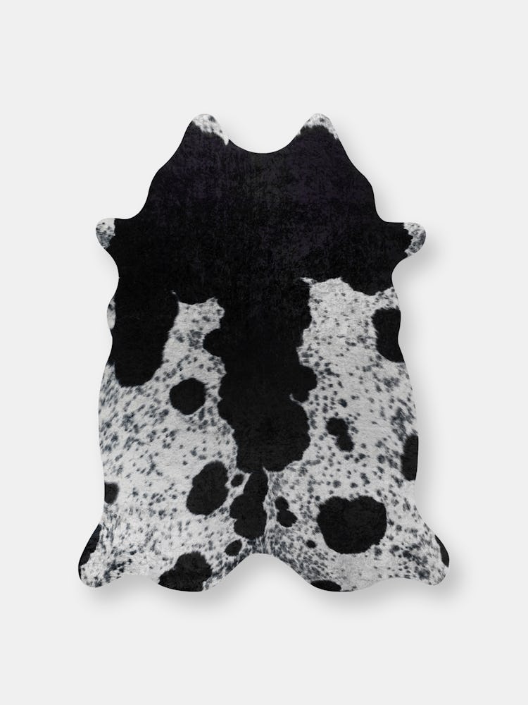 Addison Cheyenne Faux Hide Animal Print Non-skid Area Rug: image 1