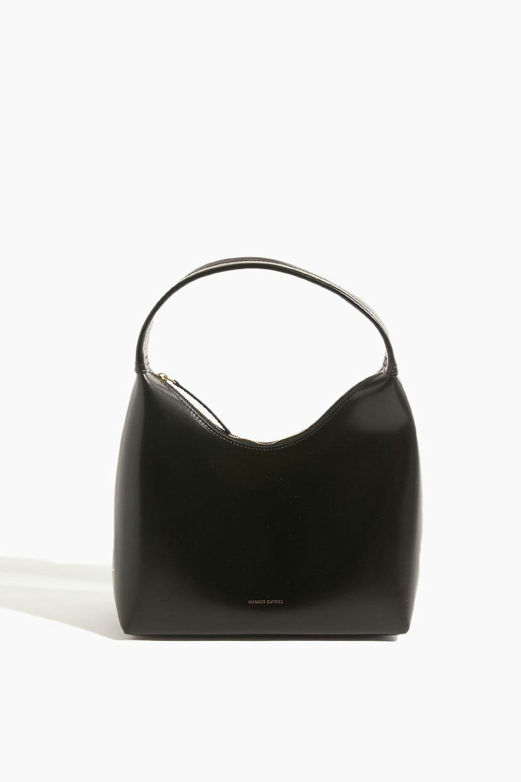Zip Hobo Bag in Black/Flamma: image 1