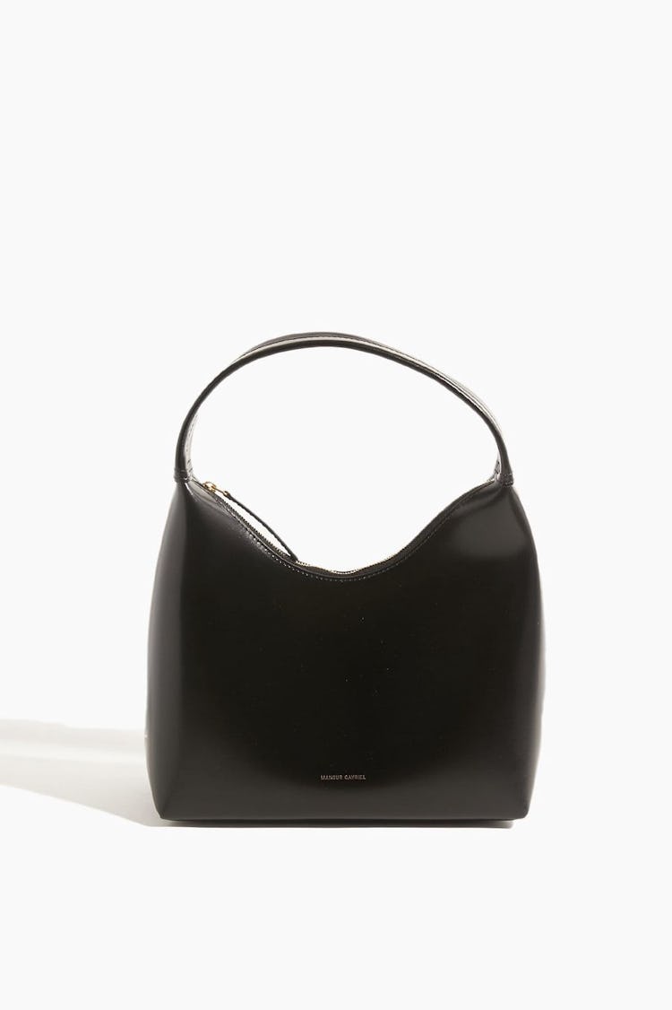 Zip Hobo Bag in Black/Flamma: image 1