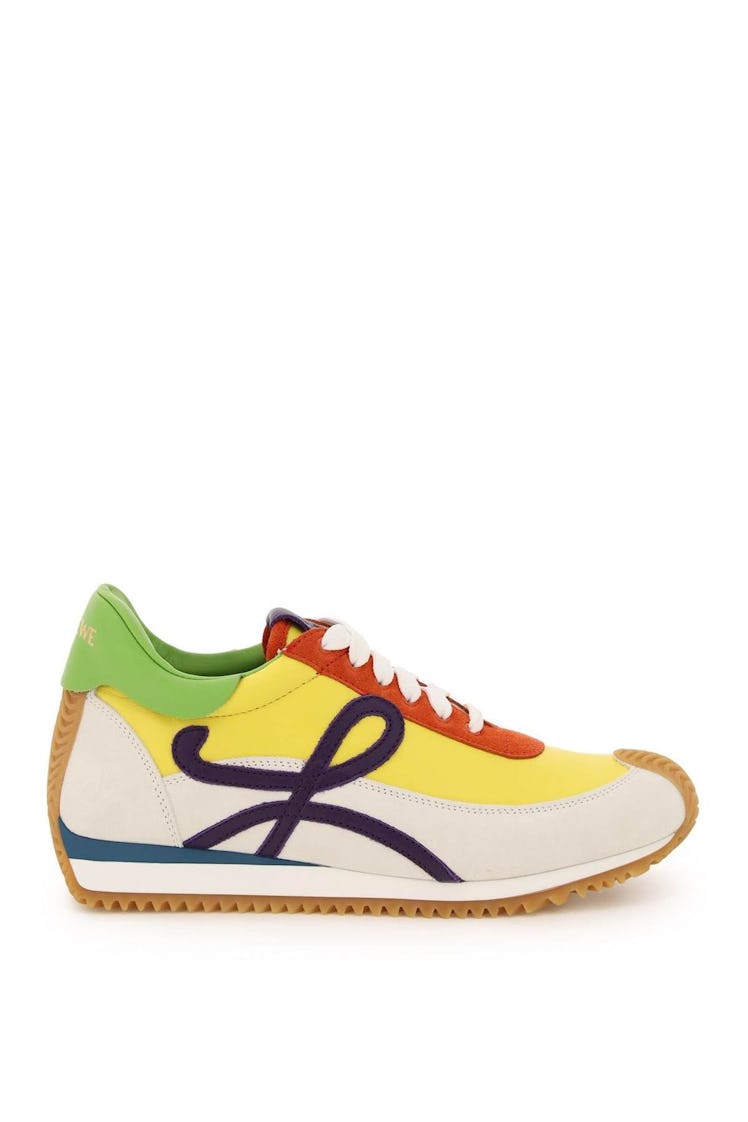 Loewe Multicolour Flow Runner Leather Sneakers: image 1