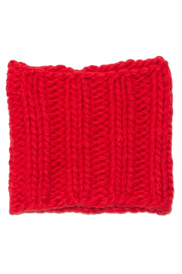 Knitted Snood in Red: image 1