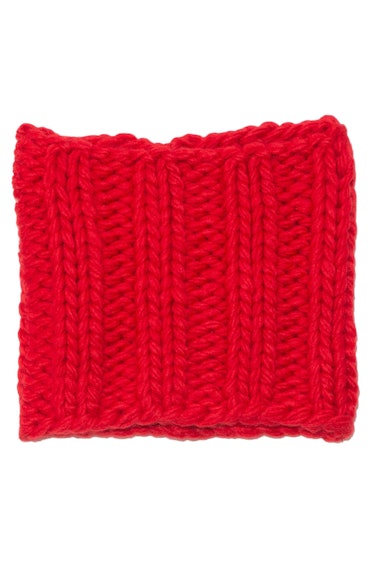 Knitted Snood in Red: image 1