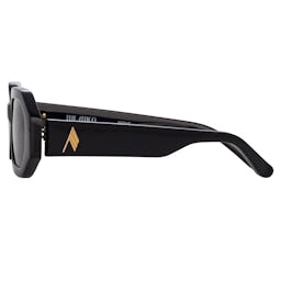 The Attico Irene Angular Sunglasses in Black: additional image