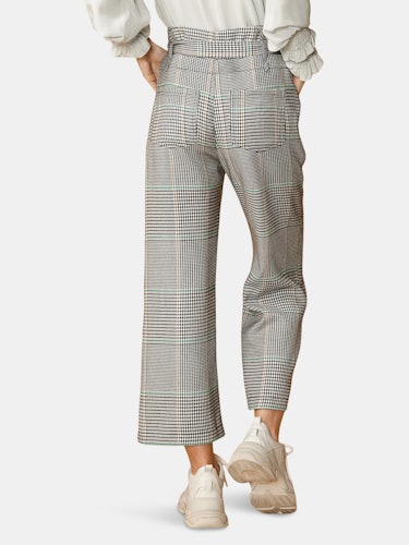 Women's Glen Plaid Tie Waist Cropped Pants in Fall Glen: additional image