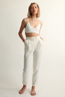 High Waisted Pleated Trouser: additional image