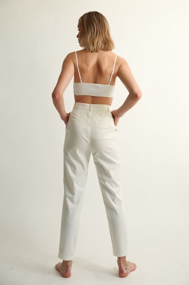 High Waisted Pleated Trouser: additional image