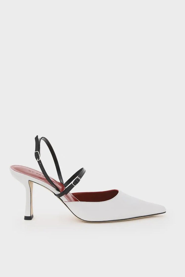 By Far Tiffany Two-tone Slingback Pumps: image 1