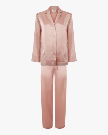 Long Silk Pajama Set: image 1