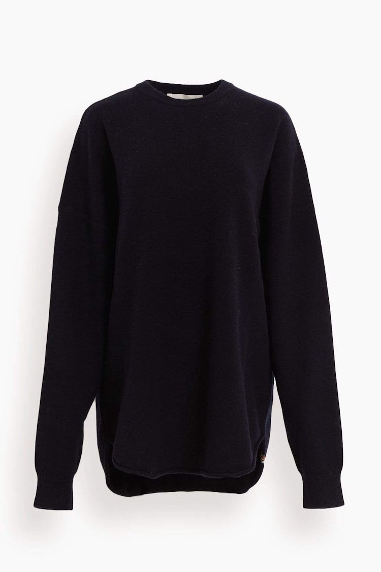 Crew Hop Sweater in Navy: image 1