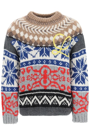 Loewe Wool And Alpaca Jacquard Sweater: image 1
