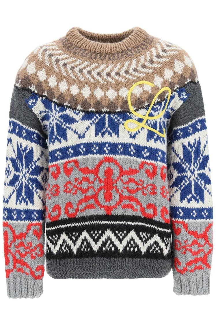 Loewe Wool And Alpaca Jacquard Sweater: image 1