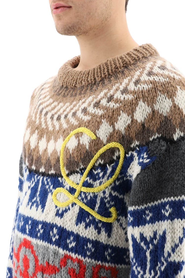 Loewe Wool And Alpaca Jacquard Sweater: additional image