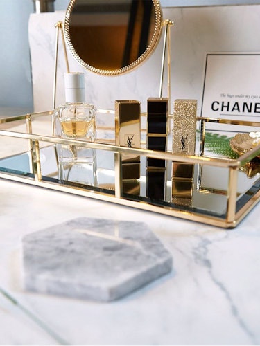 PuTwo Gold Mirror Vanity Tray: additional image