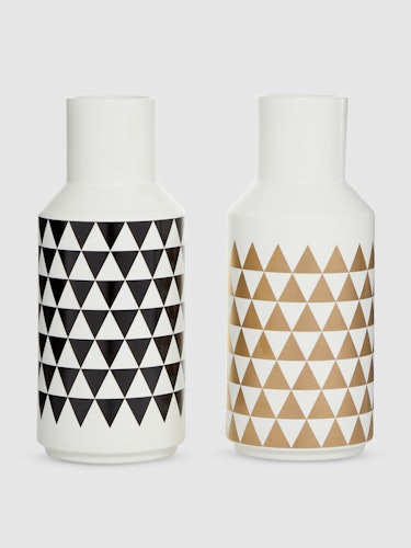 Geometrical Ceramic Vases, Set Of 2: image 1