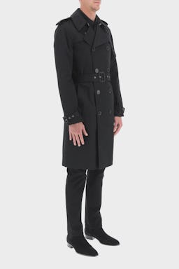 Saint Laurent Double-breasted Gabardine Trench Coat: additional image