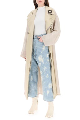 Maison Margiela Bi-material Trench Coat: additional image