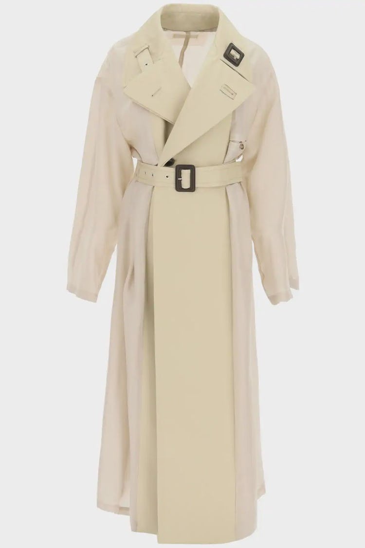 Maison Margiela Bi-material Trench Coat: additional image