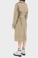 R13 Shredded Trench Coat With Frayed Edges: additional image