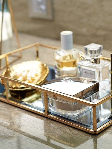 PuTwo Gold Mirror Vanity Tray: additional image