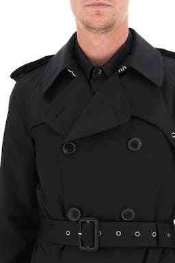 Saint Laurent Double-breasted Gabardine Trench Coat: additional image