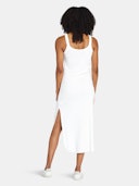 West Dress - White Organic Rib: image 1