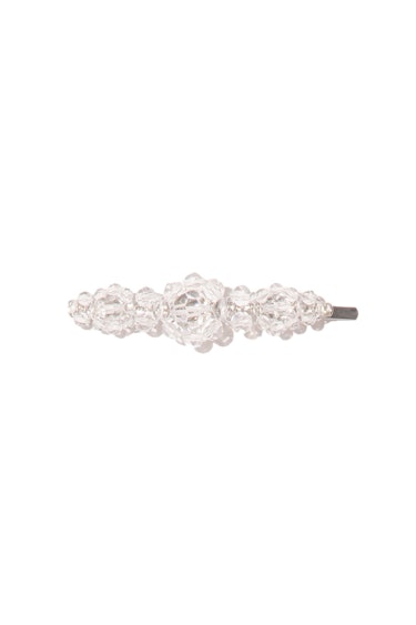 Large Flower Hair Clip in Clear: image 1
