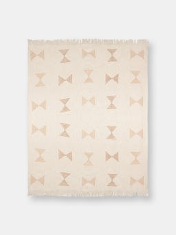 Earth Triangle Throw Blanket, Rust & Rose - 50x60 Inch: additional image