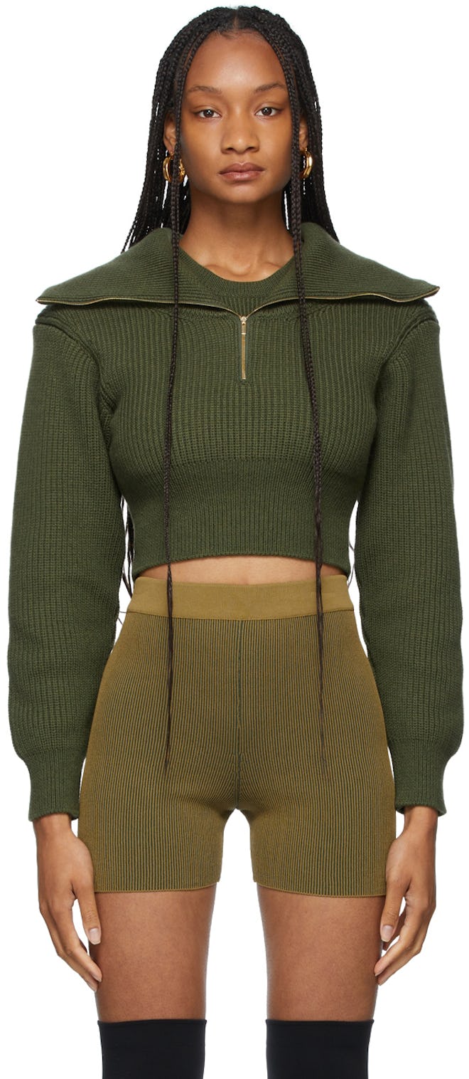 Khaki La Montagne 'La Maille Risoul' Sweater: image 1