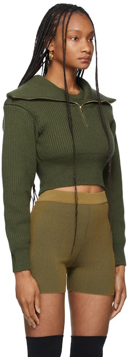 Khaki La Montagne 'La Maille Risoul' Sweater: additional image