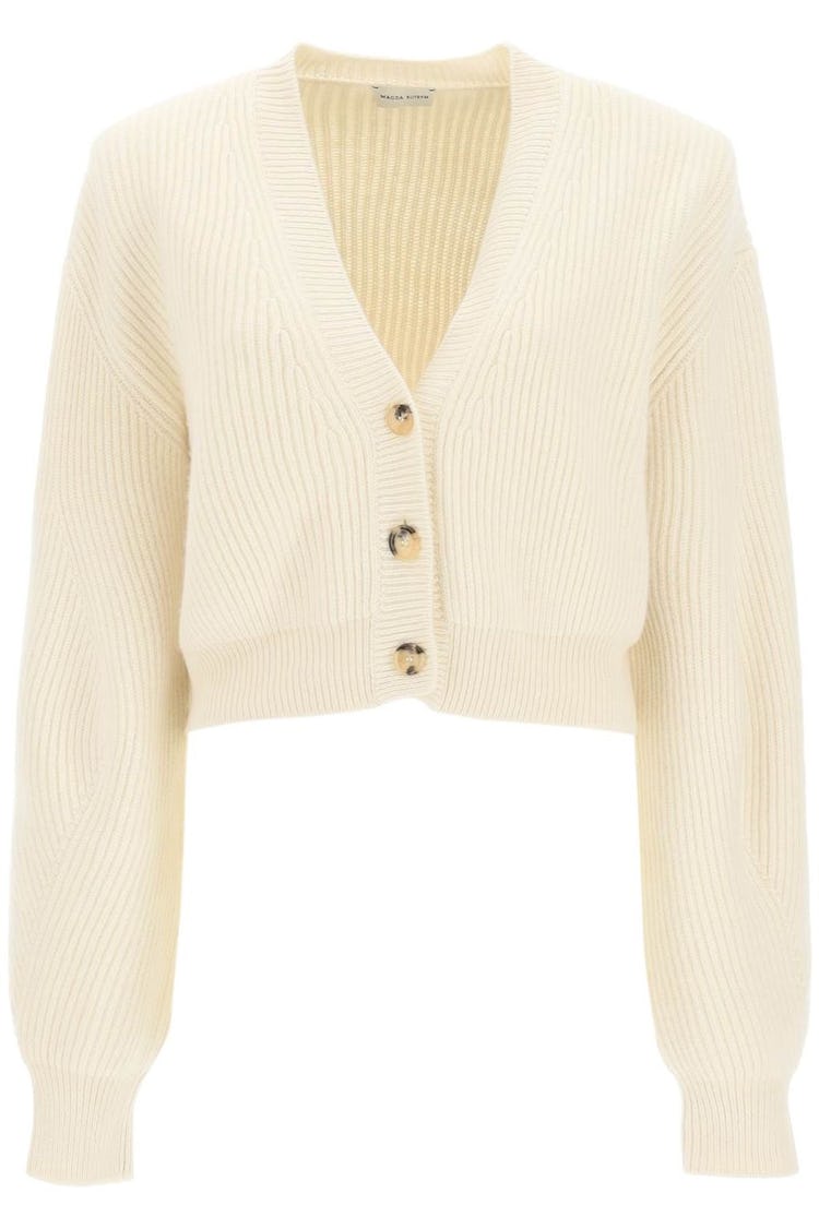 Magda Butrym Ribbed Cashmere Cardigan: additional image