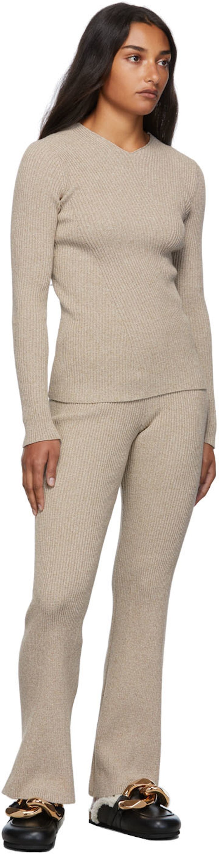 Beige Egon Trousers: additional image